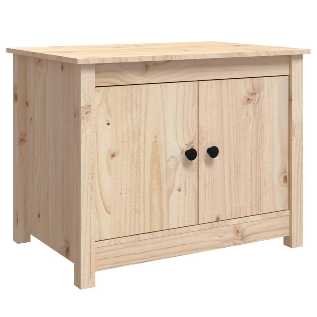 COUCHTISCH 71x49x55 cm Massivholz Kiefer - Naturfarben, Holz (71/49/55cm) - furnicato