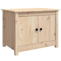COUCHTISCH 71x49x55 cm Massivholz Kiefer - Naturfarben, Holz (71/49/55cm) - furnicato