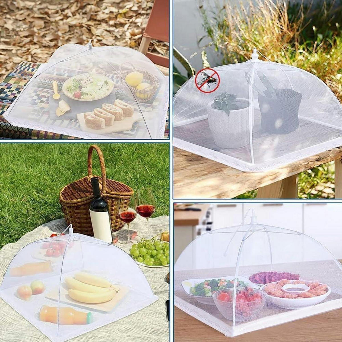 FLIEGENHAUBE 2-teiliges Set 30 cm - Transparent, Textil (30.5/19.1/30.5cm)