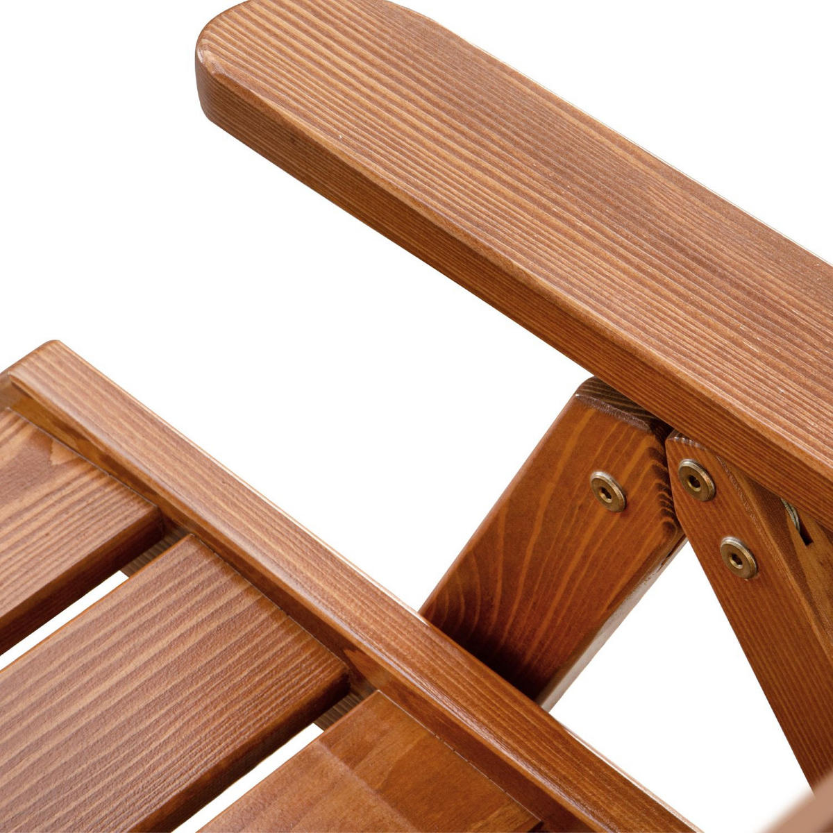 GARTENSTUHL ALCES aus massivem Kiefernholz, braun - Braun, Holz (73/106/63cm) - KONSIMO®