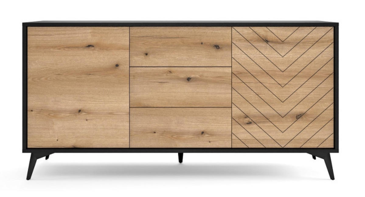 SIDEBOARD Weiß DIAMO 154 - Multicolor, Holzwerkstoff (154/77/39cm) - Sepro Meble