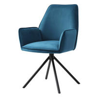 ESSZIMMERSTUHL Türkis, Schwarz - Türkis/Blau, Textil (60/86/60cm) - Jamb