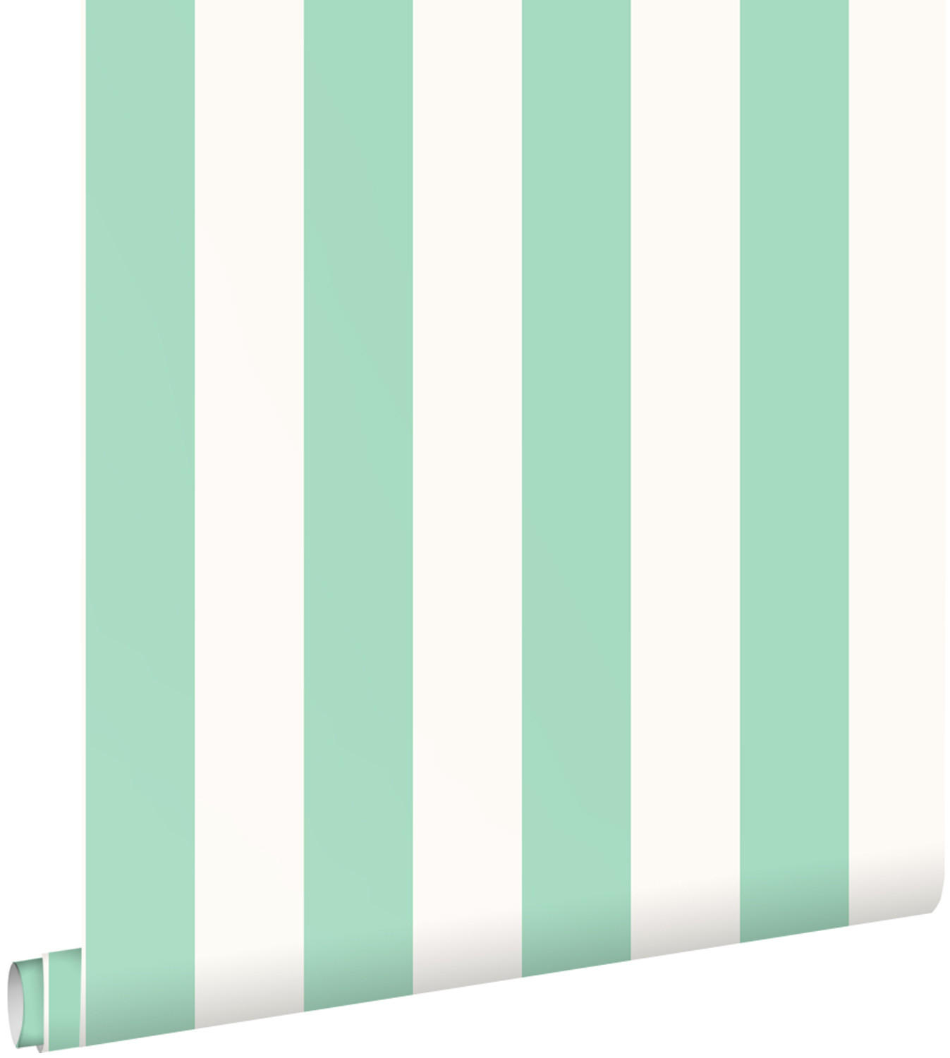 TAPETE Streifen 53 cm x 10.05 m - Grün, Papier (53/1000cm) - ESTAhome