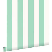TAPETE Streifen 53 cm x 10.05 m - Grün, Papier (53/1000cm) - ESTAhome