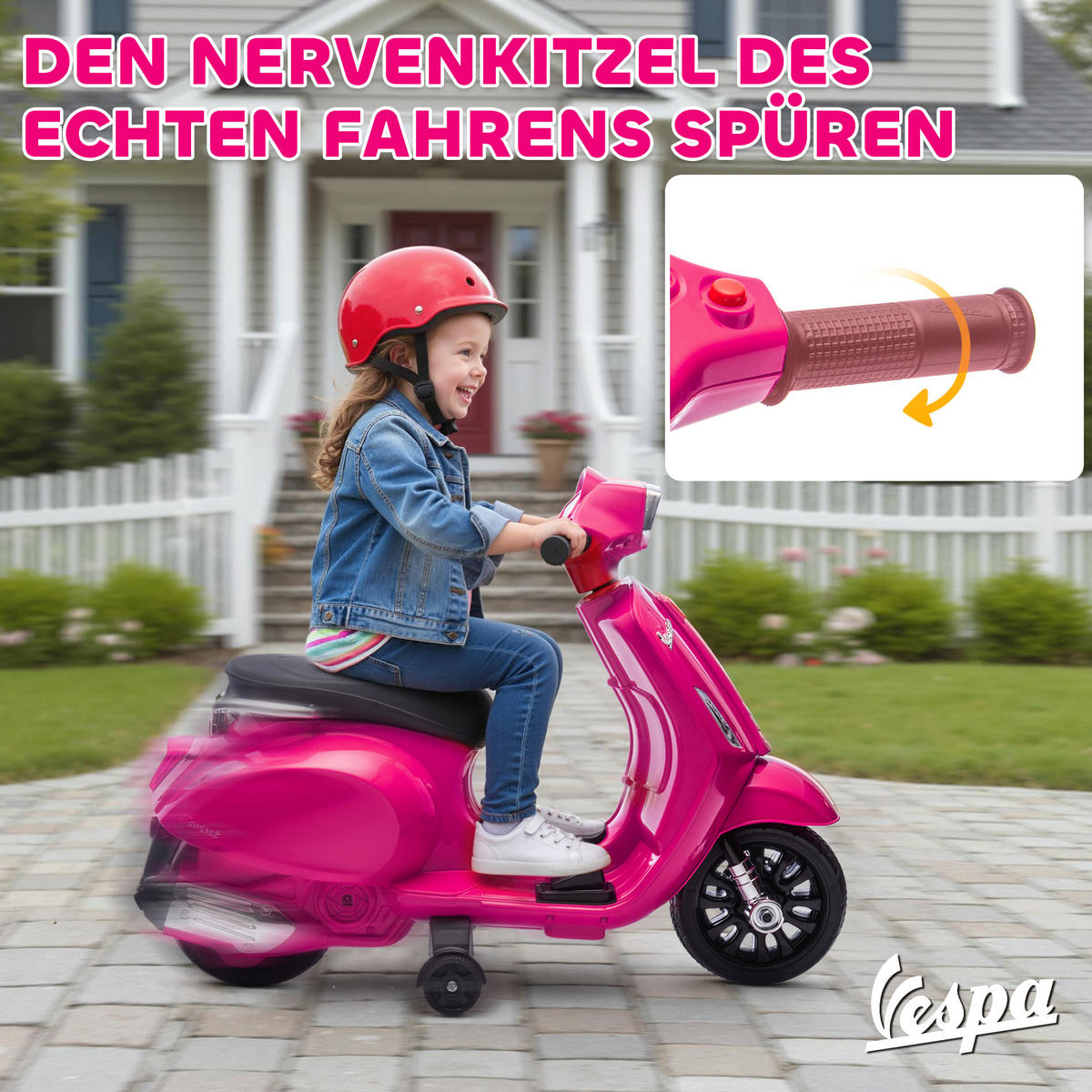 FAHRZEUGE zum Draufsitzen Rosa 71.0/37.0/52.0cm - Rosa, Kunststoff (71/37/52cm)