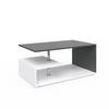 COUCHTISCH Guillermo Weiß/Anthrazit 91 x 52,6 cm - Anthrazit/Weiß, Holzwerkstoff (52.6/91/41cm) - Vicco