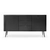 SIDEBOARD Zova Schwarz 168 cm - Schwarz, Holzwerkstoff/Metall (168/87/39cm) - Selsey