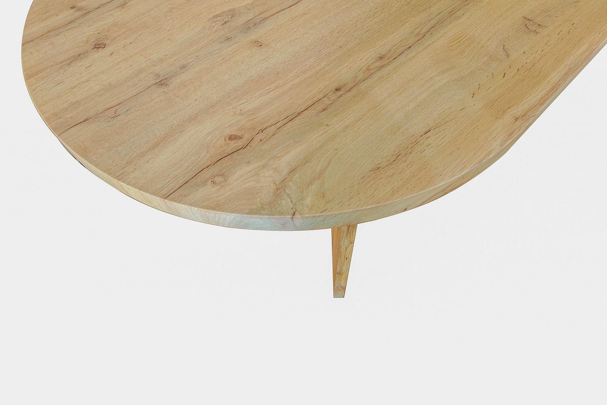 ESSTISCH OVI - Eichefarben/Beige, Holz (90/160/75cm) - SAM