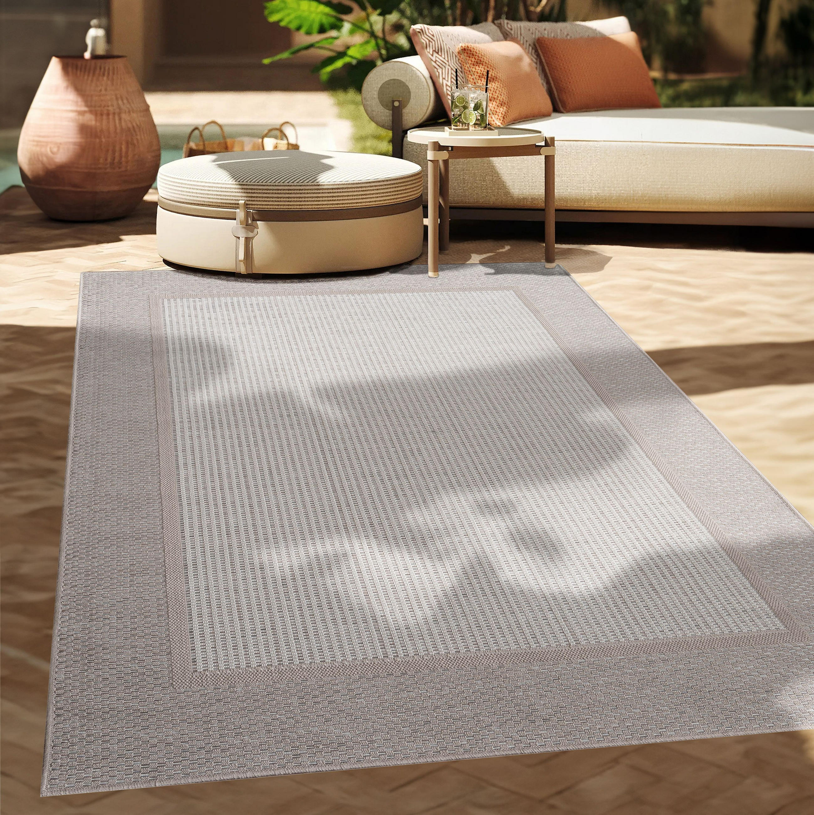 OUTDOORTEPPICH 200/200 cm Vermont 195 - Beige, Textil (200/200cm) - Paco Home