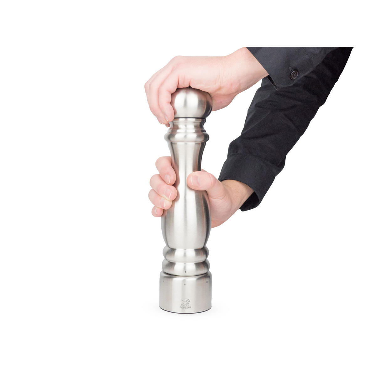 PFEFFERMÜHLE Paris Chef uSelect 30cm Edelstahl Stahlmahlwerk - Grau, Metall (6.9/30/6.9cm) - PEUGEOT