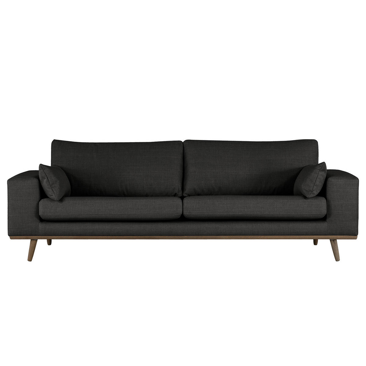 3-SITZER SOFA - Schwarz, Textil (237/81/88cm) - home24