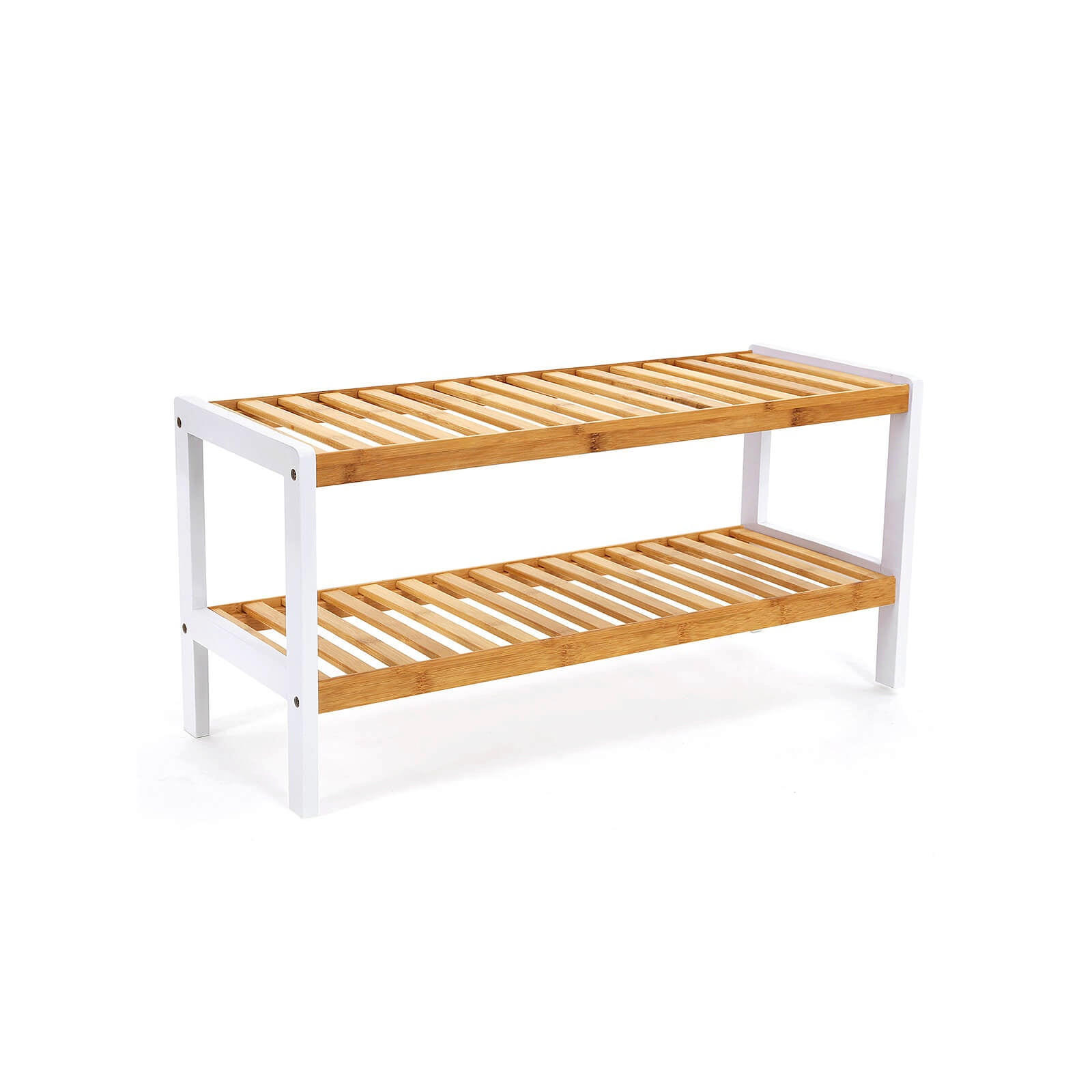 SCHUHREGAL - Eukalyptusholzfarben, Holz (33/26/70cm) - Hansiro