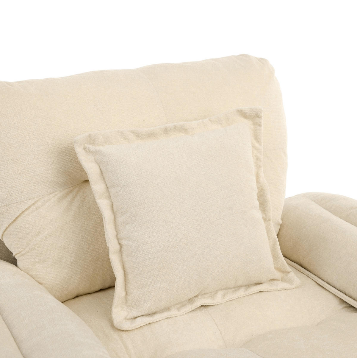 SESSEL 116/84/96 cm Beige aus Upholstered mit 360°-Drehfunktion - Beige, Textil (84/96/116cm) - OKMYHOME
