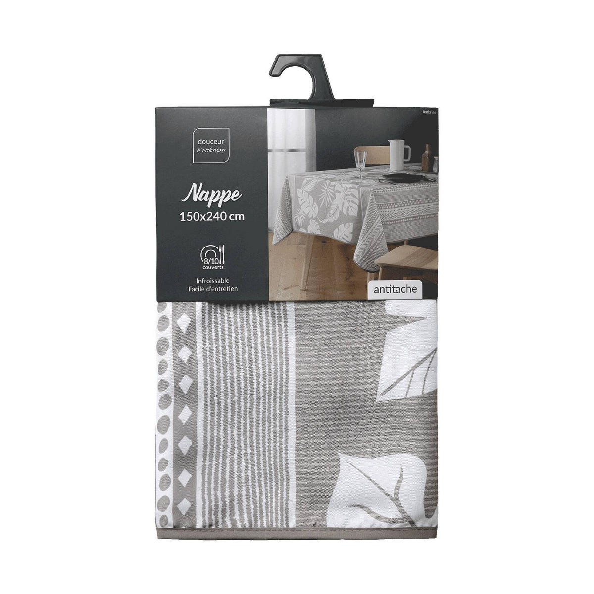 TISCHDECKE Ambrine 150/240 cm - Beige, Textil (150/240cm) - Douceur d´intérieur