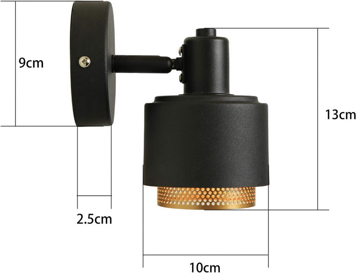 LED-DECKENLEUCHTE Duran 9/9/16.5cm - Schwarz, Metall (9/9/16.5cm) - Nettlife
