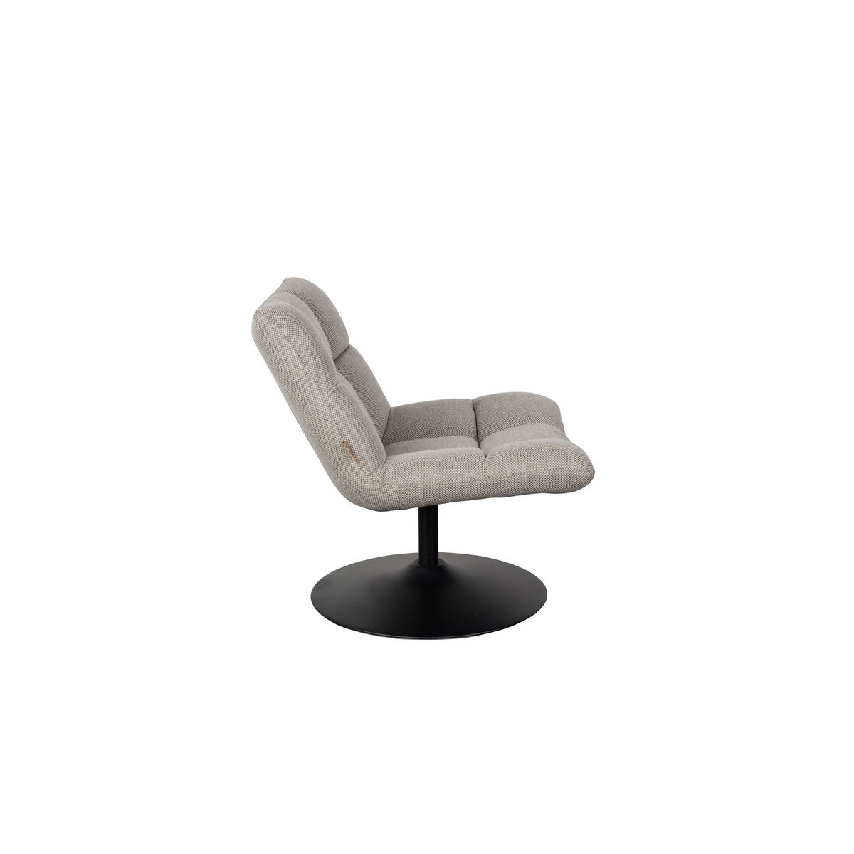SESSEL Bar Bouclé Hellgrau - Grau, Textil (76/78/74cm) - Dutchbone