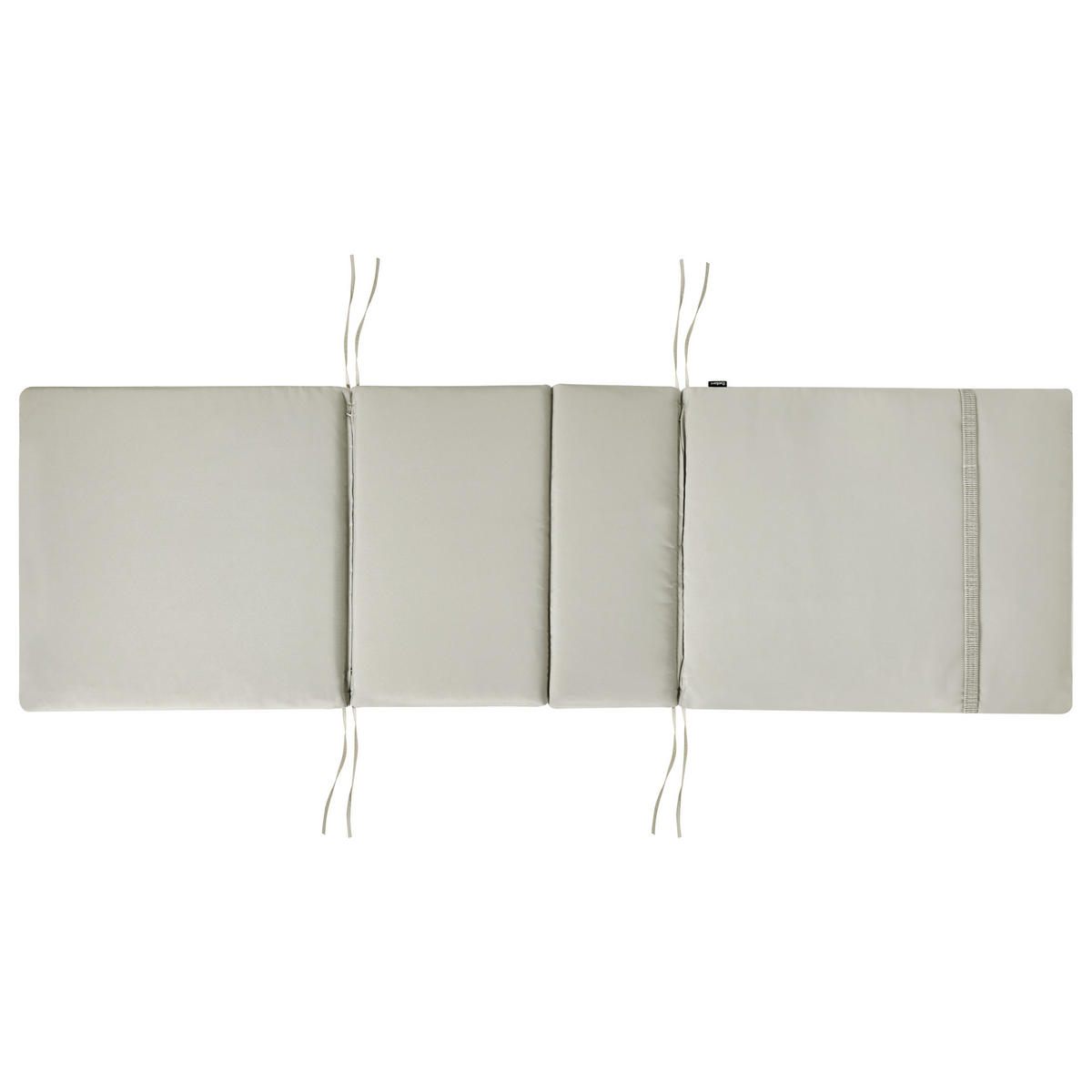 LIEGENAUFLAGE Taupe 58/189 cm Toscana/Java/Amantea Premium - Taupe, Textil (189/5/58cm) - Beliani