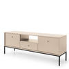 LOWBOARD TV MONCTON RTV1-2D1S Metalgriffe, Beige - Beige, Holzwerkstoff/Kunststoff (154/56/39cm) - Komodee