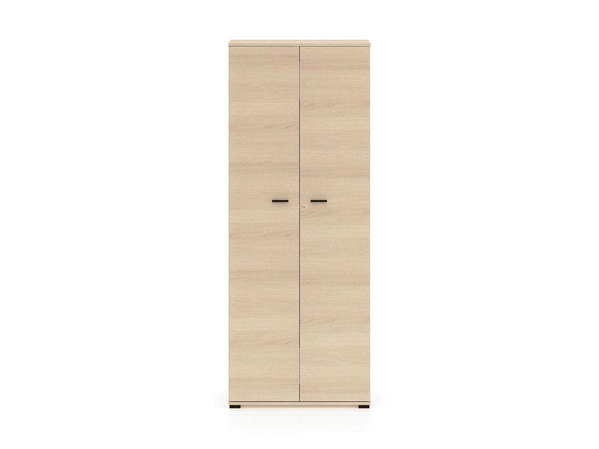 AKTENSCHRANK – 79 cm – Odelis – Schwarz - Schwarz, Holzwerkstoff (79/203/34cm) - hi-markt