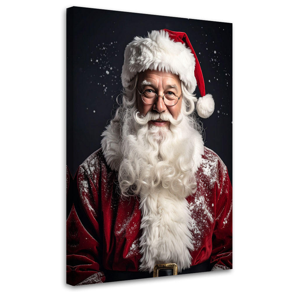 LEINWANDBILD Weihnachten 80x120cm - Rot, Textil (80/120cm) - Feeby