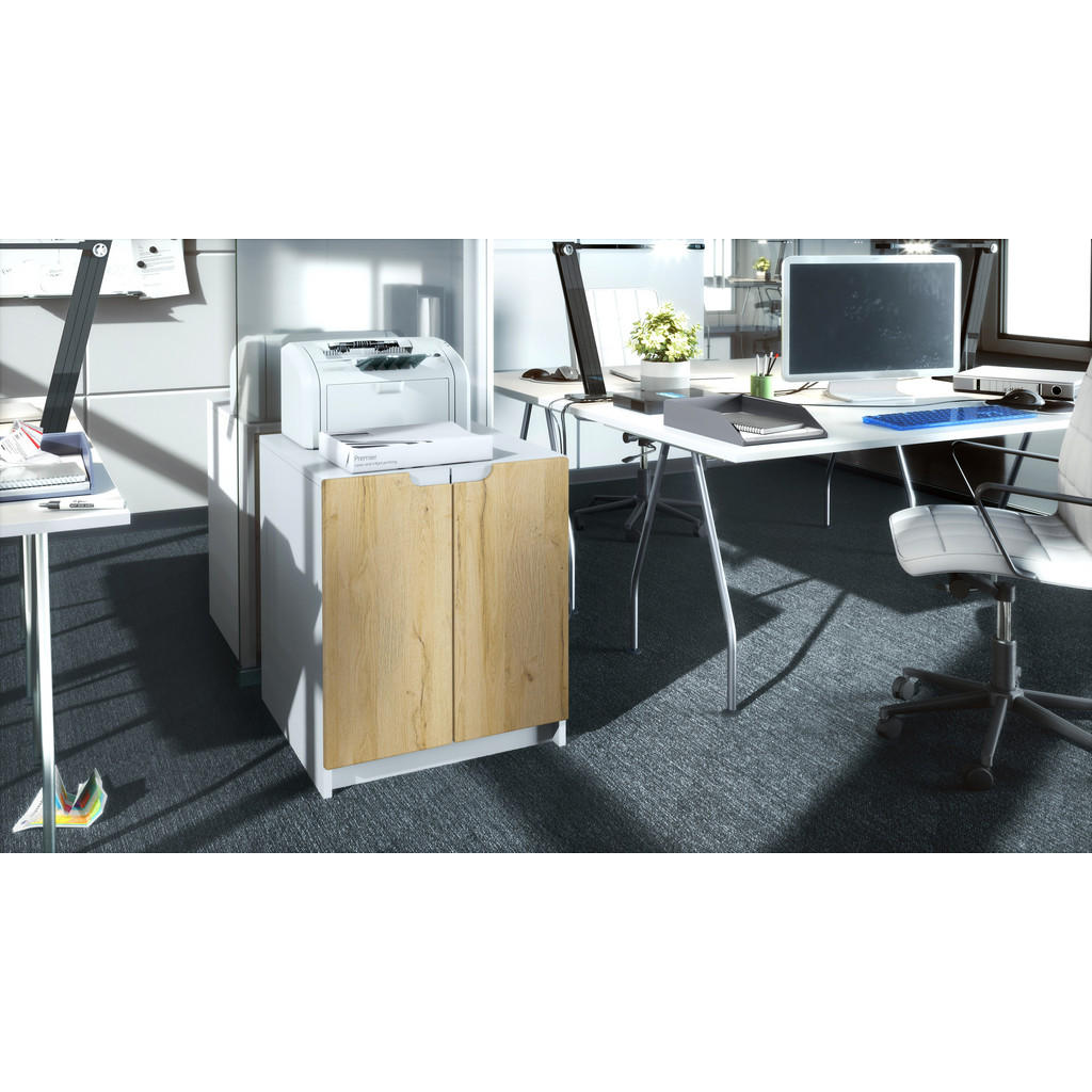 Thumbnail - Vladon Kommode, Eiche, Holzwerkstoff, 51x60.5x54 cm, Wohnzimmer, Kommoden & Sideboards, Kommoden
