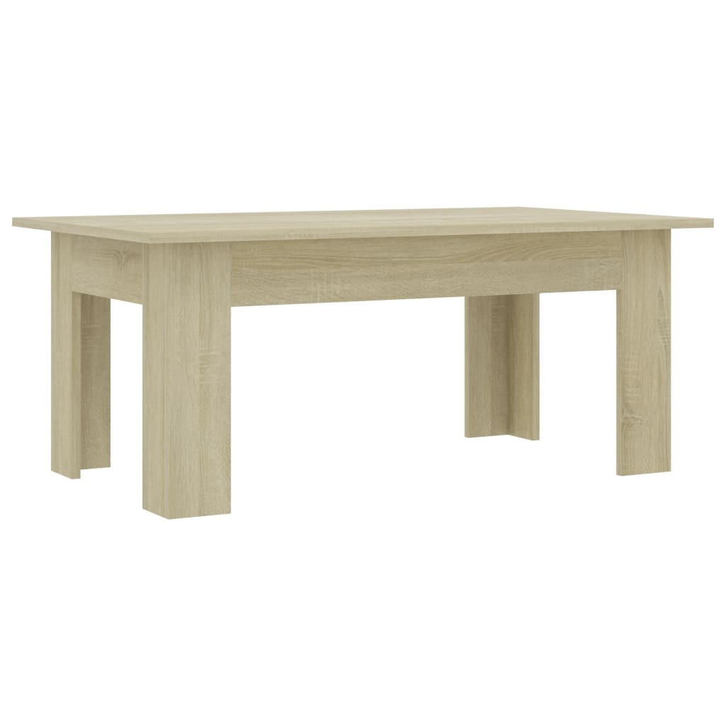 COUCHTISCH Sonoma-Eiche 100x60x42 cm Holzwerkstoff - Hellbraun, Holzwerkstoff (60/100/42cm) - furnicato