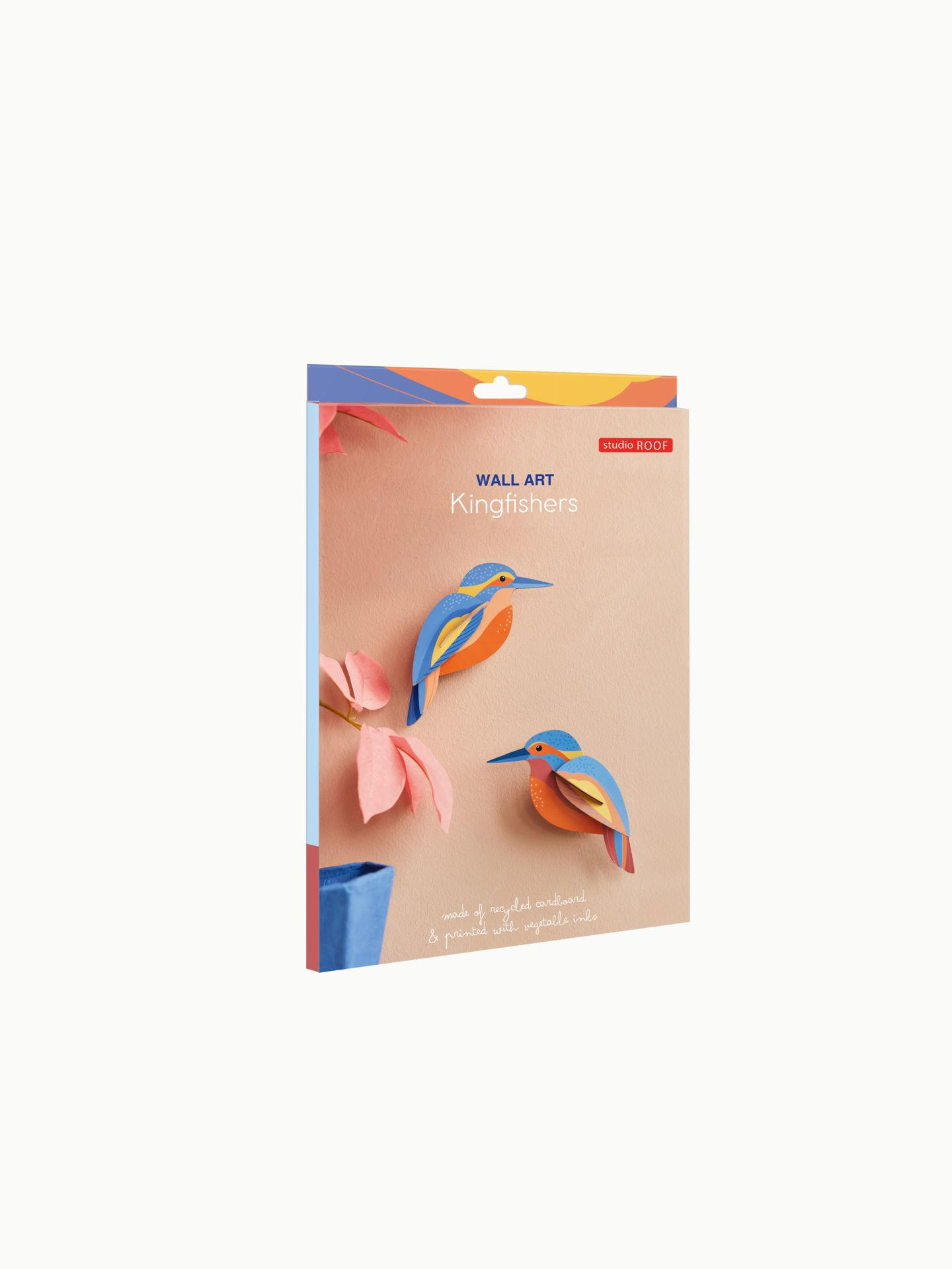 WANDDEKO Eisvogel-Duo 3.5/6 cm - Multicolor, Wellpappe (3.5/6/15cm) - KUNSTLOFT