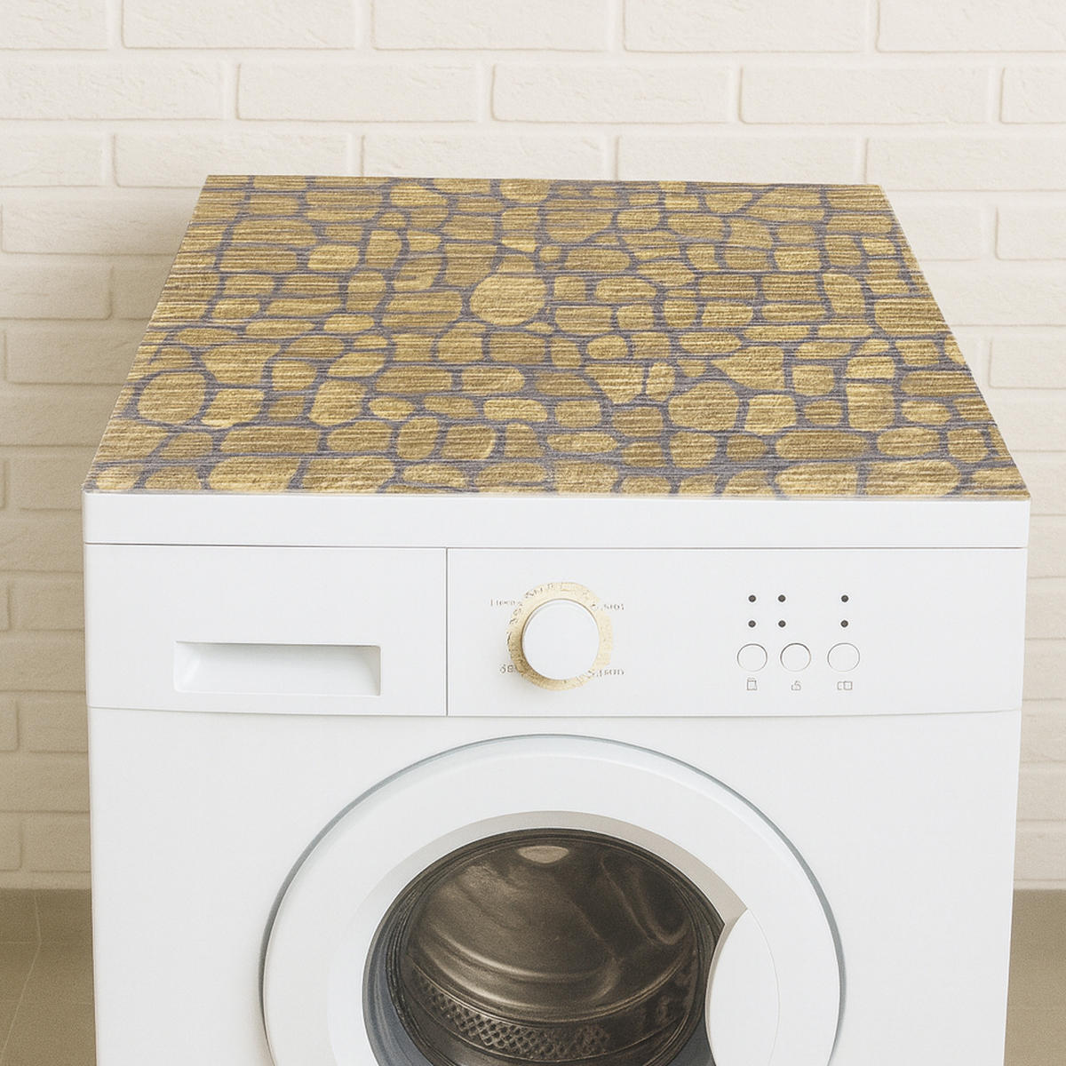 WASCHMASCHINENAUFLAGE 60x60 cm Bruchstein Beige - Hellbraun, Kunststoff (60/60cm) - Bestlivings