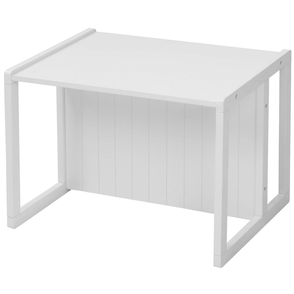 SITZBANK/ TISCH - Weiß, Holzwerkstoff (61/44/44.5cm) - Roba