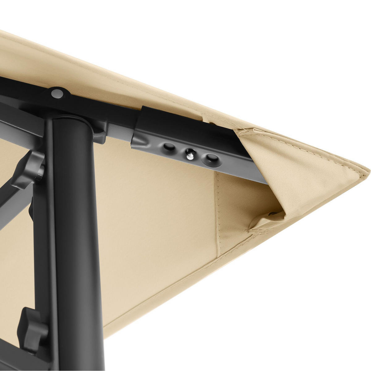 GRILLPAVILLON Maracaibo, 240 x 150 x 250 cm, Sand - Sandfarben, Kunststoff (150/250/240cm) - tectake