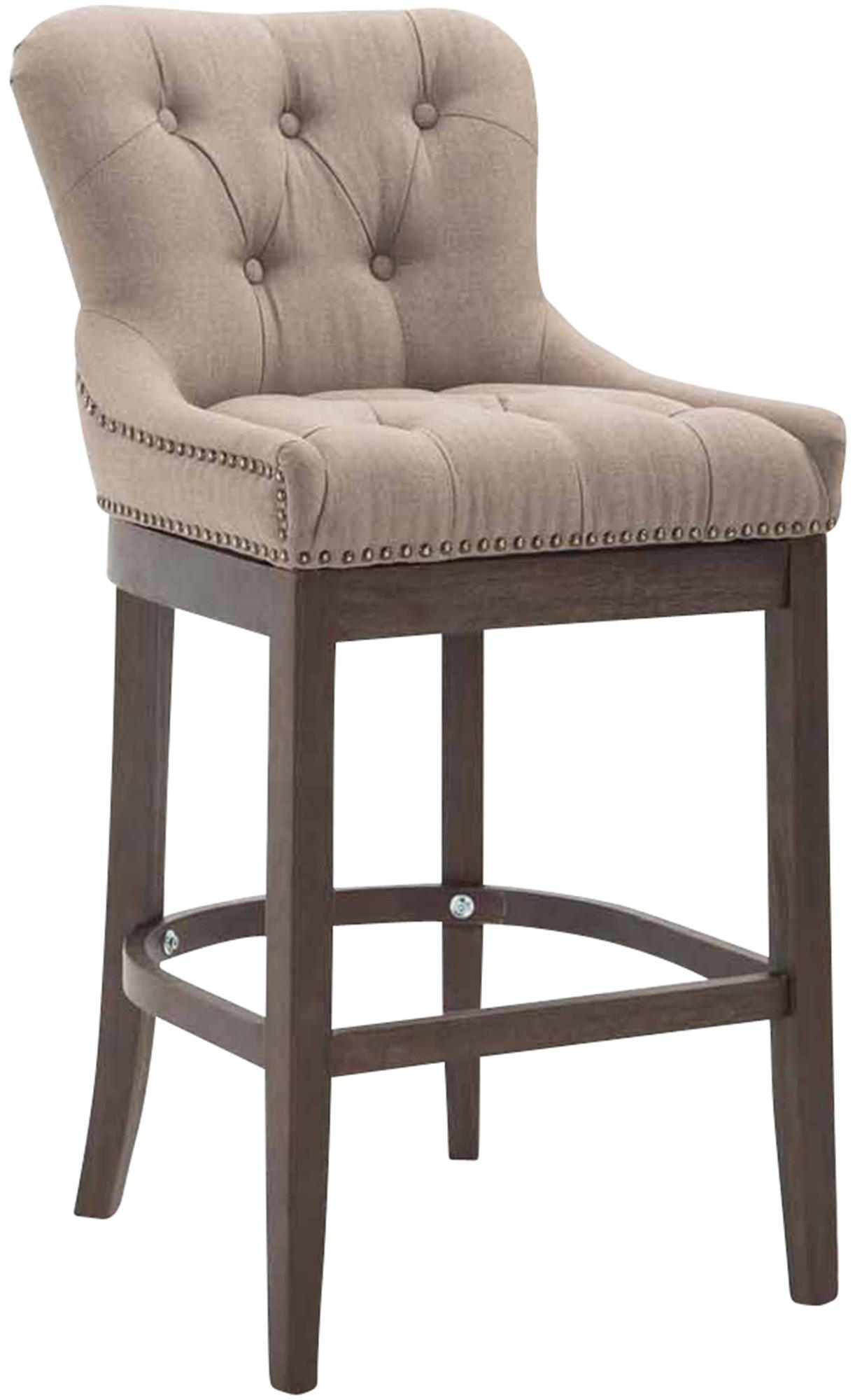 furnicato Barhocker Taupe 55x109x57 cm
