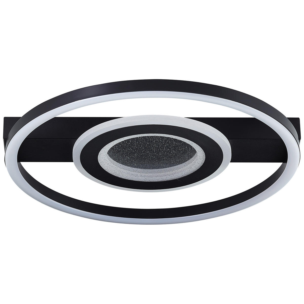 DECKENLEUCHTE Queens G92901A06 - Schwarz, Metall (37/37/5cm) - Brilliant