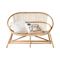 BANK Leontie Natur aus Rattan - Naturfarben, Naturmaterialien (97/97/82cm) - Sonett