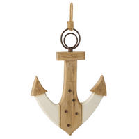 DEKO ANKER - Weiß, Holz (3/55/40cm) - J-Line
