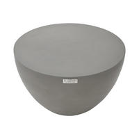 COUCHTISCH CHRONOS Rund Klein aus Beton 66 x 66 x 41 cm - Grau, Naturmaterialien (66/66/41cm) - Elementi