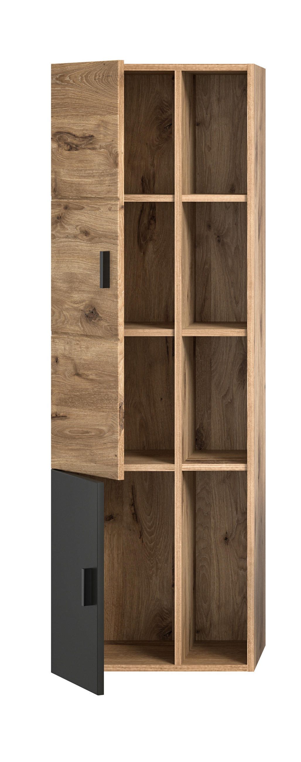 MIDISCHRANK GRADO (B/H/T: ca. 44/144/35 cm) in Nox Oak Nachbildung/Nox Oak - Eichefarben, Holzwerkstoff (44/144/35cm)