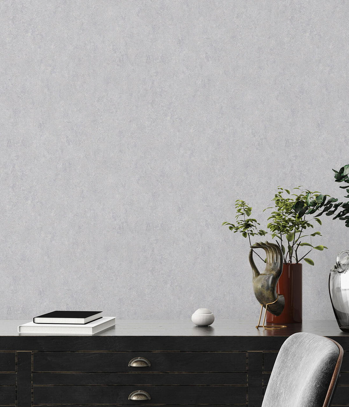 VLIESTAPETE Grau 53/1005 cm - Grau, Textil (53/1cm) - KUNSTLOFT
