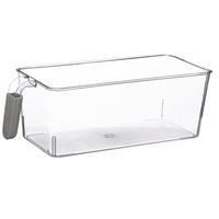 LEBENSMITTELBEHÄLTER für Kühlschrank + Griff 30/12/11 cm - Transparent, Kunststoff (12/11/30cm) - 5five Simply Smart