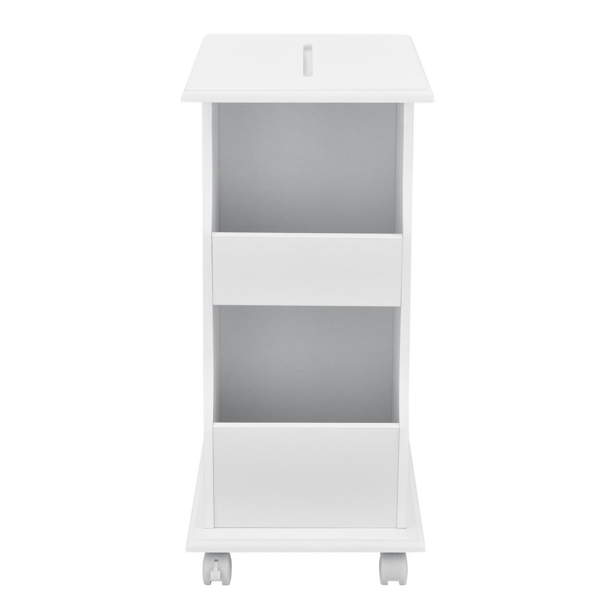BEISTELLTISCH Kungälv - Weiß, Holzwerkstoff (30/53/63cm) - [en.casa]