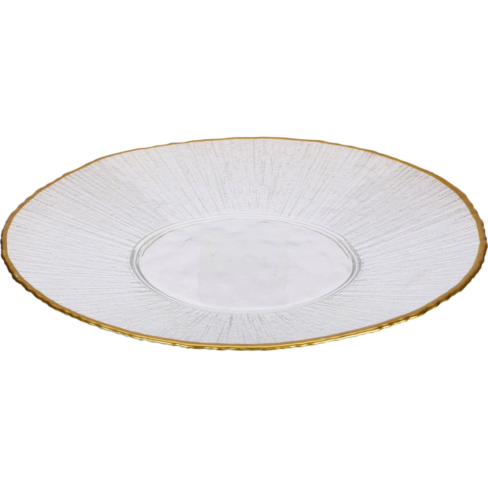 TELLER Datura 28 cm - Transparent, Glas (28cm) - Home Styling Collection