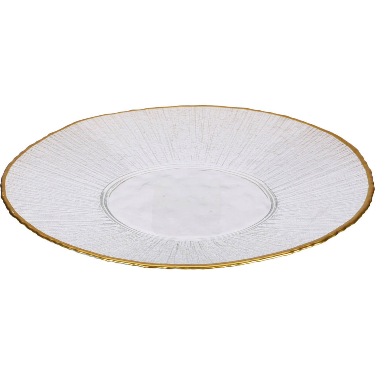TELLER Datura 28 cm - Transparent, Glas (28cm) - Home Styling Collection