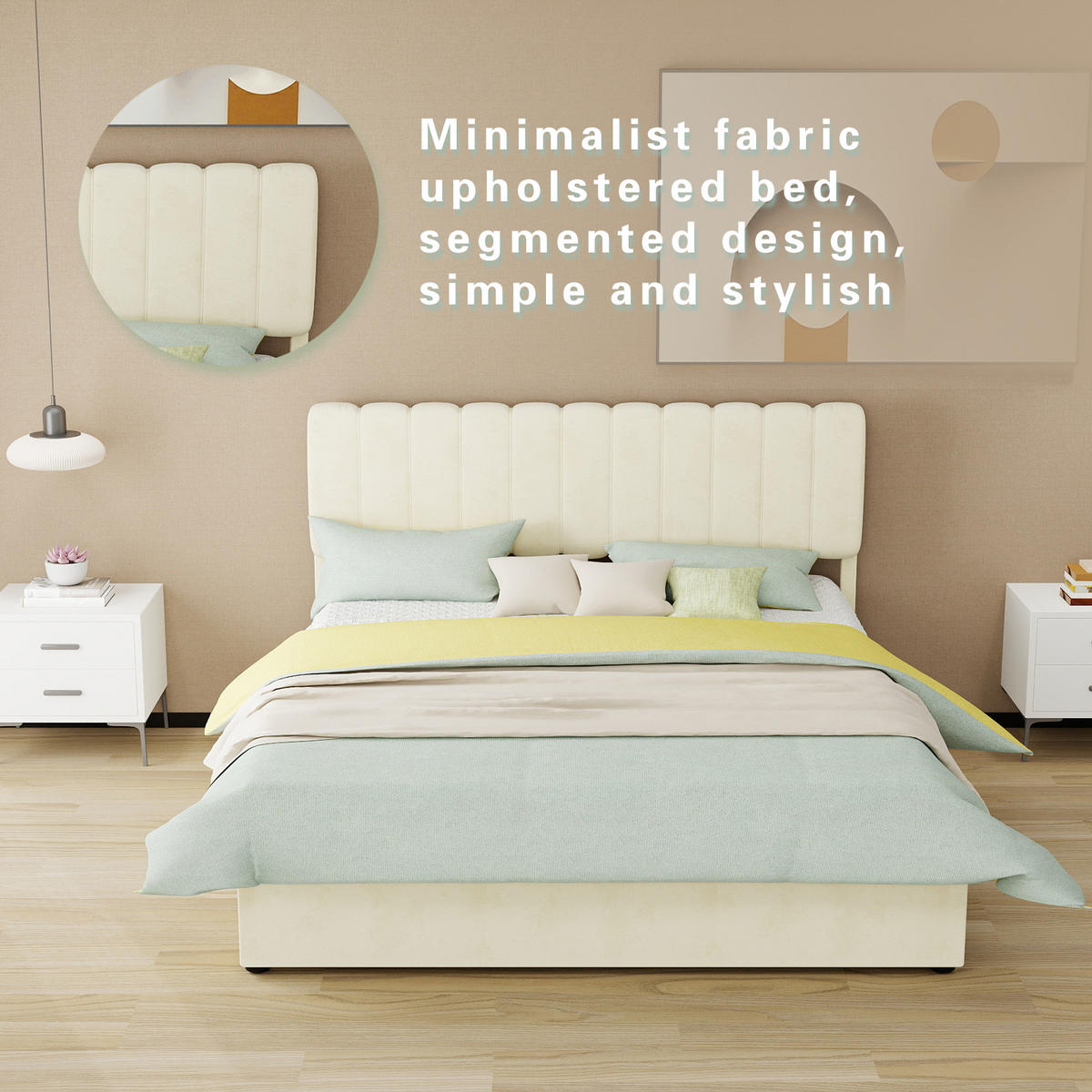 STAURAUMBETT 160/200 cm DE-35399 mit Gaslift-Staufach Beige - Beige, Metall (160/200cm) - ComfortXL
