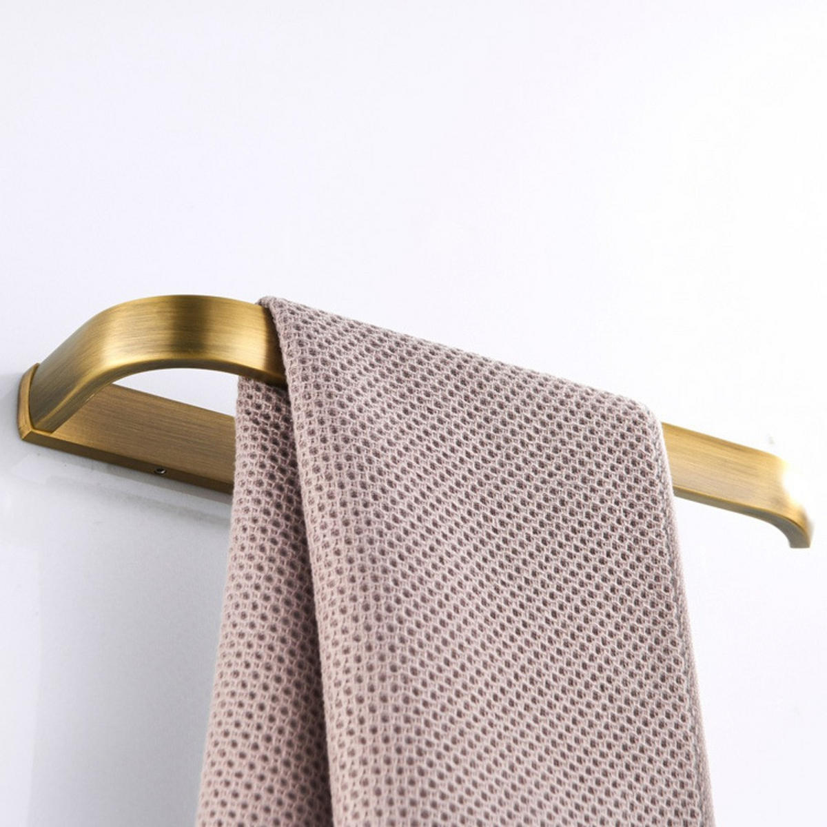 HANDTUCHHALTER, Aus Messing, Länge 29 cm - Gelb, Metall (2.6/8.8/29cm) - Weltevree