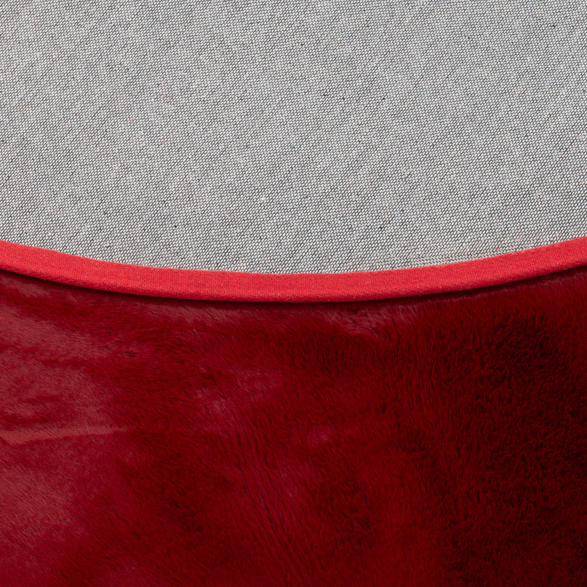 FELLTEPPICH LUXUS SUPER SOFT PLUSH RUND - Rot, Textil (120/120cm) - Pergamon