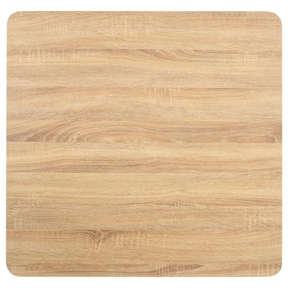 BISTROTISCH Hellbraun 80/80 Cm Mdf - Hellbraun, Holzwerkstoff (80/80/75cm) - vidaXL