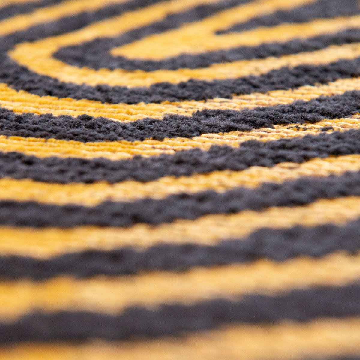 TEPPICH Flachgewebe BLACK HORIZON Braun 140 x 140 cm - Braun, Textil (140/140cm) - Novatrend