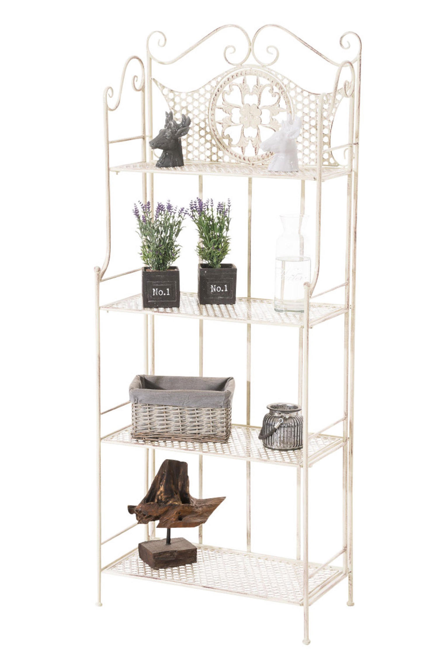 STANDREGAL Anic antik-creme - Creme, Metall (61/153/33cm) - TPFGarden