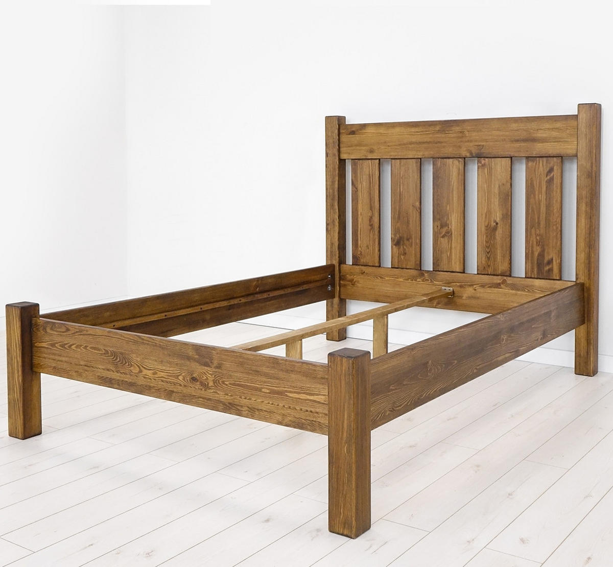 BETT aus Massivholz Rustyk Mieszko II 140x200 - Dunkelbraun, Holz (140/200cm) - Seart
