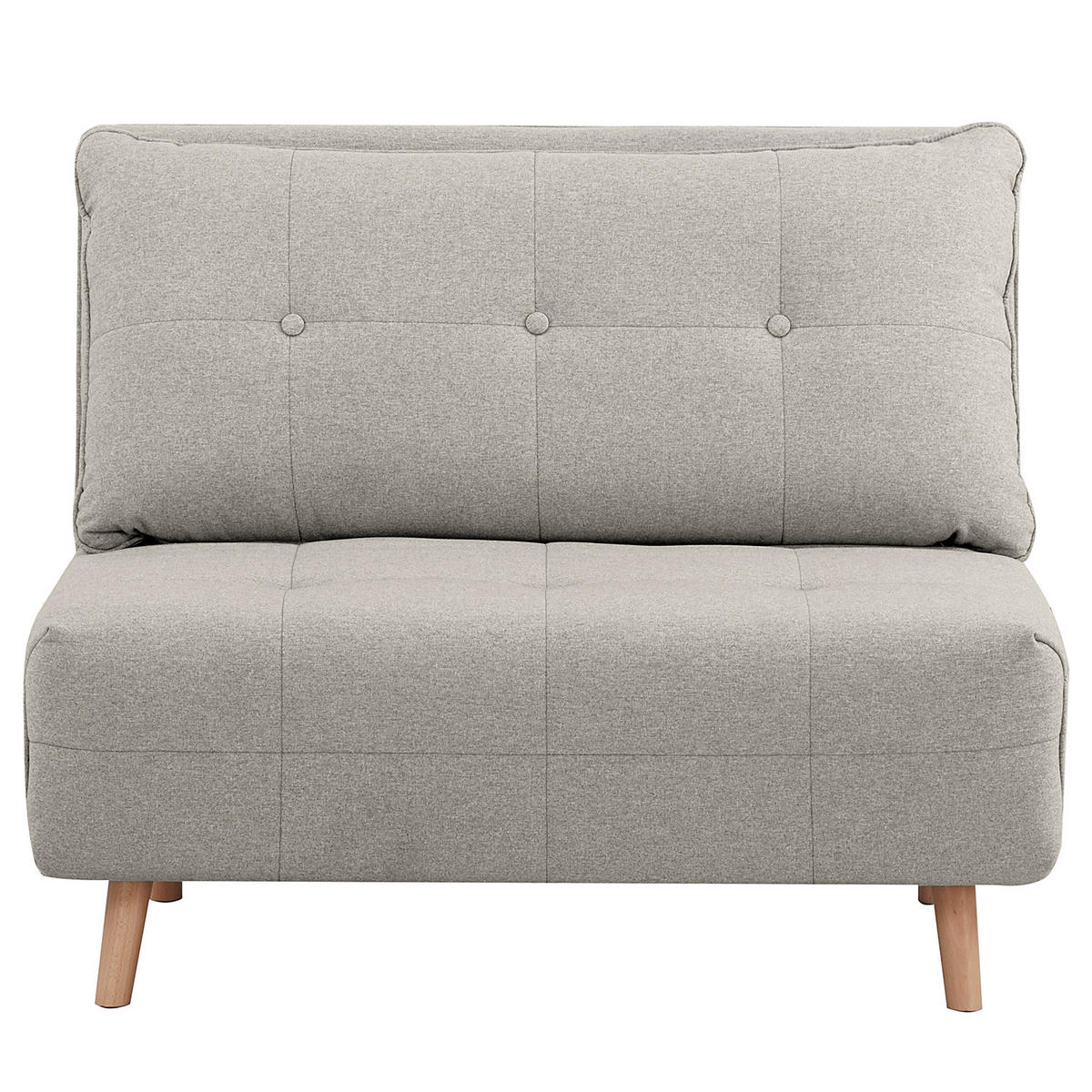 SCHLAFSESSEL - Kiefer, Grau, 102/81/87 cm - Buchefarben/Hellgrau, Holz/Buchenholz (102/81/87cm) - home24