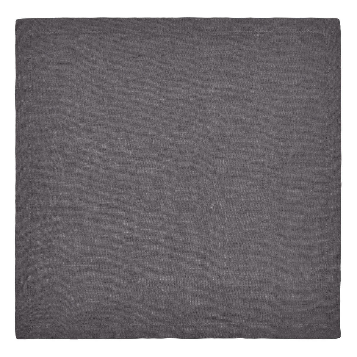 SERVIETTE Riga 42x42cm - Anthrazit, Textil (42/42cm) - Butlers